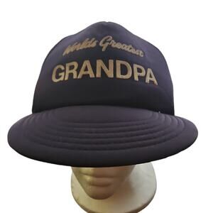 Vintage Mathatter Worlds Greatest Grandpa Snap Back